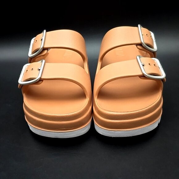 MIA Santi Tan Platform Slide Slip-on Sandals Women's Size 8M - Picture 3 of 12
